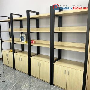 Thanh Lý Kệ Hồ Sợ Gỗ 3 Tầng 2 Cánh Cửa Mới 99%