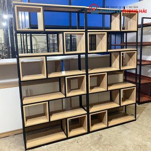 Thanh Lý Kệ Hồ Sơ Gỗ 1M2 6 Tầng Nhiều Hộc Mới 99%
