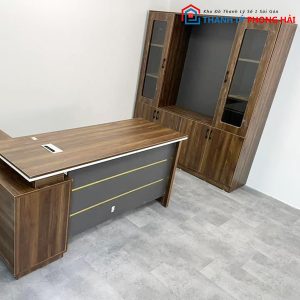Thanh Lý Tủ Hồ Sơ Gỗ MDF Cánh Kính Mới 99%