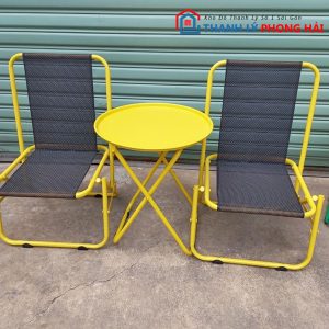 Thanh Lý Bộ Bàn Ghế Xếp Lưng Thấp Mới 99% (Nhiều Màu)