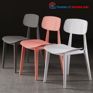 Thanh Lý Ghế Nhựa Đúc Bunny Lưng Lỗ Mới 99% (Nhiều Màu)