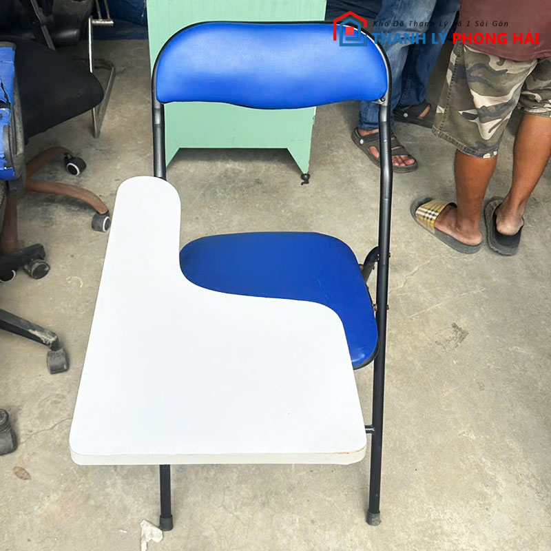 thanh-ly-ghe-xep-lien-ban-xanh-den-cu-gia-re-1 Thanh Lý Ghế Xếp Liền Bàn Xanh Đen Cũ Giá Rẻ