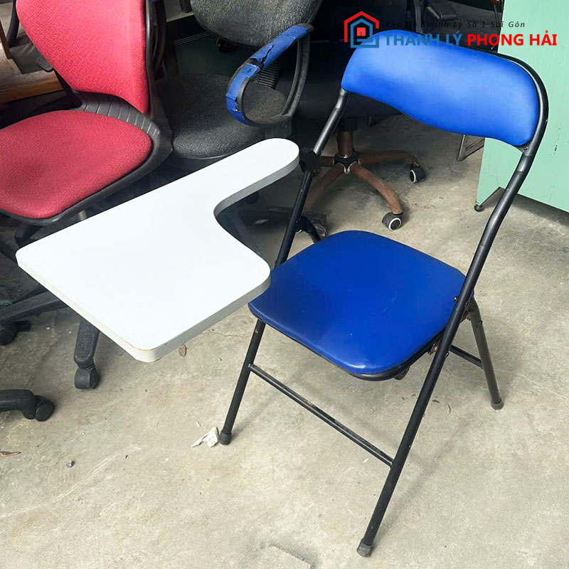 thanh-ly-ghe-xep-lien-ban-xanh-den-cu-gia-re-2 Thanh Lý Ghế Xếp Liền Bàn Xanh Đen Cũ Giá Rẻ