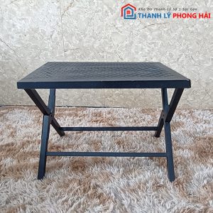 Thanh Lý Bàn Cafe Xếp Sắt Đen Mới 99%
