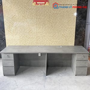 Bàn Làm Việc Gỗ Công Nghiệp 2M38 Có Hộc Kéo Cũ