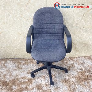 Ghế Xoay Văn Phòng Nệm Vải Xám Cũ