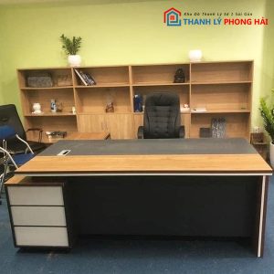 Thanh Lý Bàn Giám Đốc Chữ L Có Hộc Mới 99%
