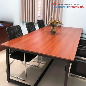 Thanh Lý Bàn Họp Gỗ Chân Sắt Chữ U Mới 99% (Nhiều kích thước)
