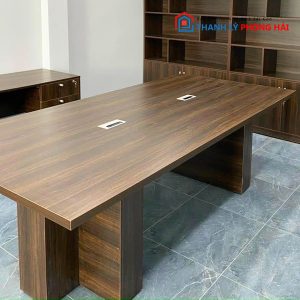 Thanh Lý Bàn Họp Gỗ MDF Nâu Mới 99%