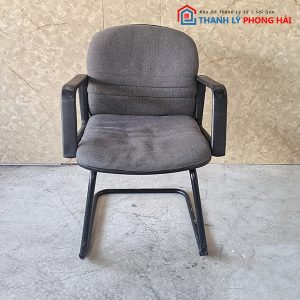 Ghế Chân Quỳ Inox Vải Nỉ Xám Cũ