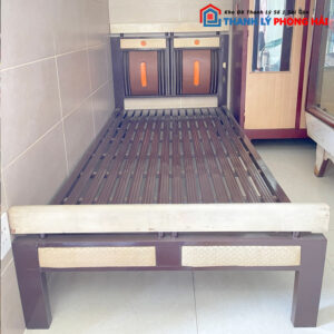 Giường Sắt ngang 1m dài 2m cao 1m06 Cũ Giá Rẻ
