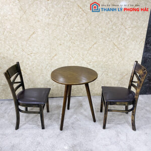 Bộ Bàn Cafe 2 Ghế Cabin Cũ Giá Rẻ