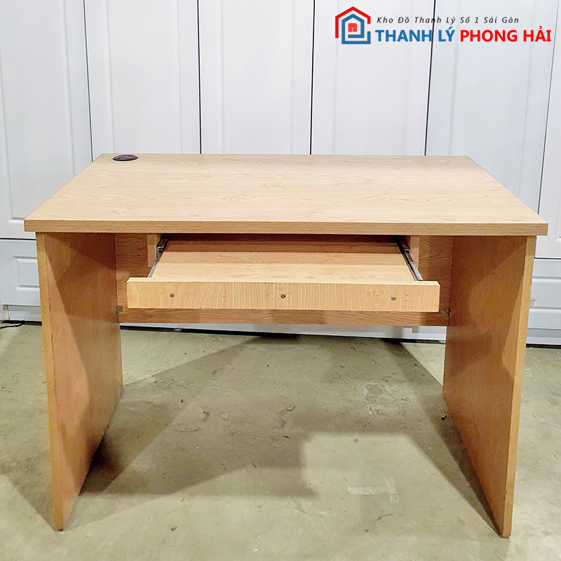 ban-lam-viec-cu-1-2 Bàn Làm Việc Gỗ Cũ Có Ngăn Bàn Phím (3 kích thước)