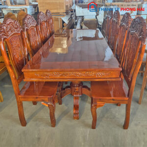 Thanh Lý Bộ Bàn Ăn 8 Ghế Gỗ Tràm Mới 99% (Nhiều Mẫu)