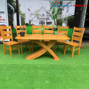 Bộ Bàn Ăn Gỗ Sồi Sang Trọng Mới 99% (Nhiều Mẫu)