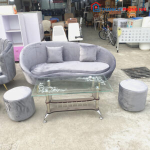 Thanh Lý Ghế Sofa Hạt Đậu Bọc Nhung 1M7 Mới 99%