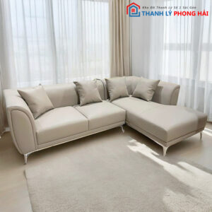 Ghế Sofa Góc L 2M4 Bọc Da Mới 99%