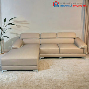 Sofa Góc L Cao Cấp Khung Kim Loại Mới 99%