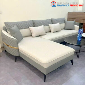Thanh Lý Sofa L Bọc Da Hạng Sang Mới 99%