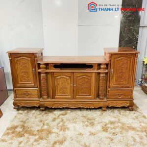Thanh Lý Kệ Tivi Gỗ Gõ Cao Cấp Mới 99%