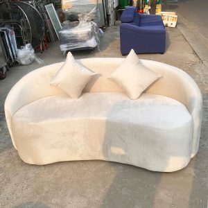Thanh Lý Bộ Sofa Cong Vải Nhung Mới 99%