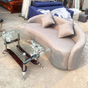 Thanh Lý Bộ Sofa Cong Vải Nhung Mới 99%