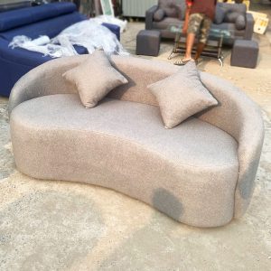 Thanh Lý Bộ Sofa Cong Vải Nhung Mới 99%