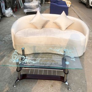 Thanh Lý Bộ Sofa Cong Vải Nhung Mới 99%