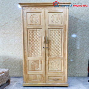 Tủ Quần Áo Sồi 2 Cánh 1m2 Bền Đẹp Mới 99%