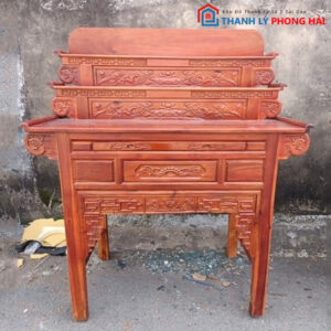 Thanh Lý Bàn Thờ Gỗ Tràm 3 Tầng Mới 99%