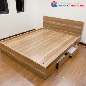 Thanh Lý Giường MDF 2 Hộc 1m6 Mới 99% (nhiều màu)