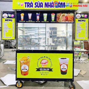 Quầy Xe Take Away Có Kính Chắn Mới 99%