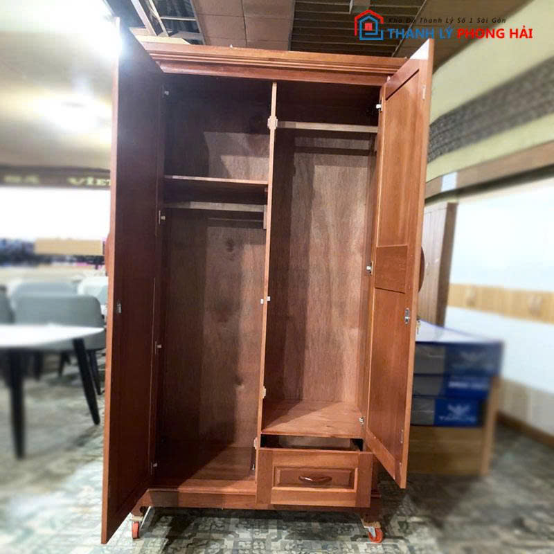 thanh-ly-tu-quan-ao-2-canh-go-xoan-dao-moi-99-1-1 Thanh Lý Tủ Quần Áo 2 Cánh Gỗ Xoan Đào Mới 99%