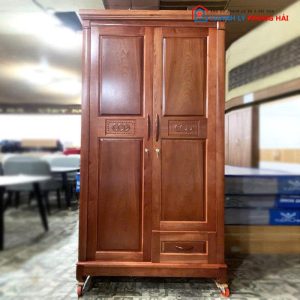 Thanh Lý Tủ Quần Áo 2 Cánh Gỗ Xoan Đào Mới 99%