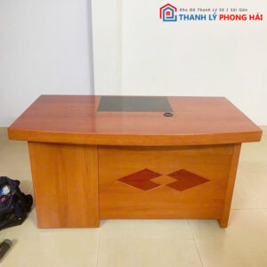 Bàn Giám Đốc 1m4 Màu Nâu Sáng Mới 99%