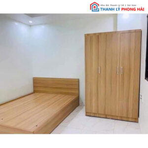 Bộ Giường Tủ MDF Đơn Giản Sang Trọng Mới 99%
