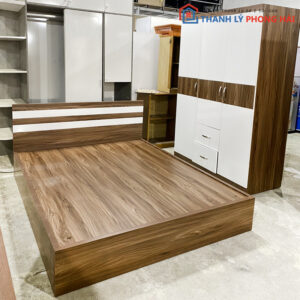 Combo Giường Tủ MDF Cao Cấp Hiện Đại Mới 99%