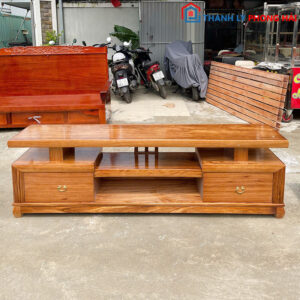 Thanh Lý Kệ Tivi Gỗ Tự Nhiên Cao Cấp Dài 2m Mới 99%