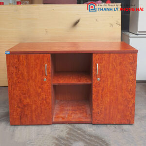 Tủ Gỗ 1m2 Cũ Màu Nâu Đỏ Sang Trọng