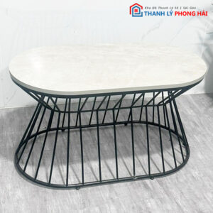 Thanh Lý Bàn Trà Phòng Khách Mặt Oval Mới 99%
