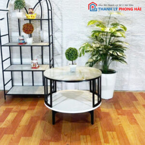 Thanh Lý Bàn Sofa Tròn Gọn Đẹp Mới 99%