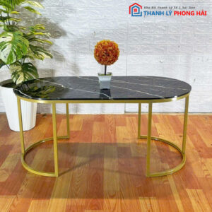 Thanh Lý Bàn Sofa Oval Kiểu Đơn Giản Mới 99%