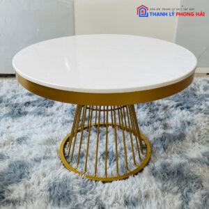Thanh Lý Bàn Sofa Mặt Đá Tròn Cao Cấp Mới 99%