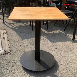 Bàn Tròn Cafe Cũ Mặt Gỗ Cao Cấp