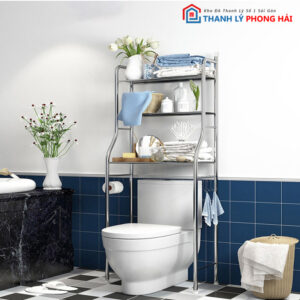 Thanh Lý Kệ Để Phòng Tắm Inox 3 Tầng Mới 99%
