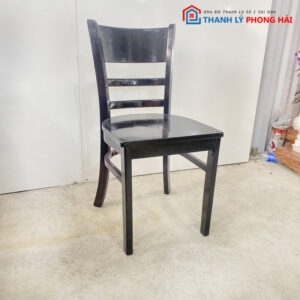 Ghế Cabin Gỗ Cũ Màu Đen Đẹp Như Mới