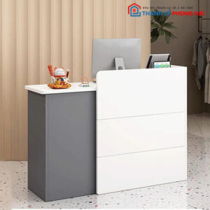 Thanh Lý Quầy 1m2 Màu Đen Xám Phối Trắng Mới 99%
