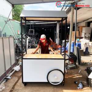 Thanh Lý Xe Cafe 1m2 Có Mái Che Mới 99%