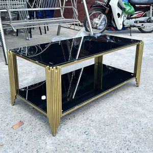 Thanh Lý Bàn Sofa 2 Tầng Chân Ống Sọc Sole Mới 99%