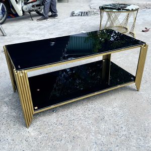 Thanh Lý Bàn Sofa 2 Tầng Chân Ống Sọc Sole Mới 99%